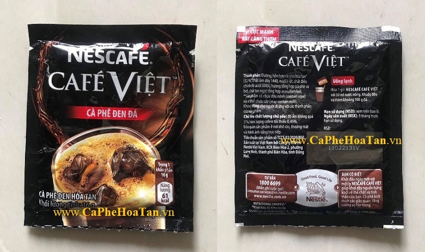 Cà phê đen đá Nescafe café Việt