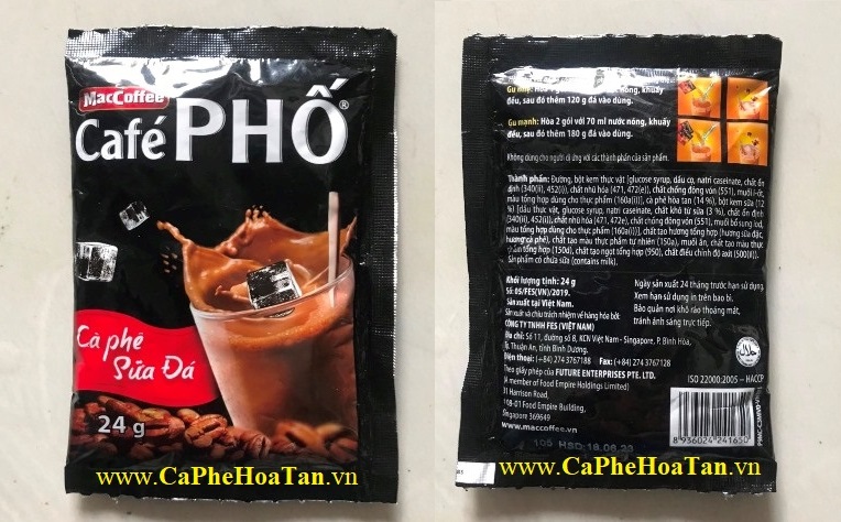 ca phe sua da 24g - ca phe pho